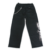 STUDDED BLACK TRACK PANTS