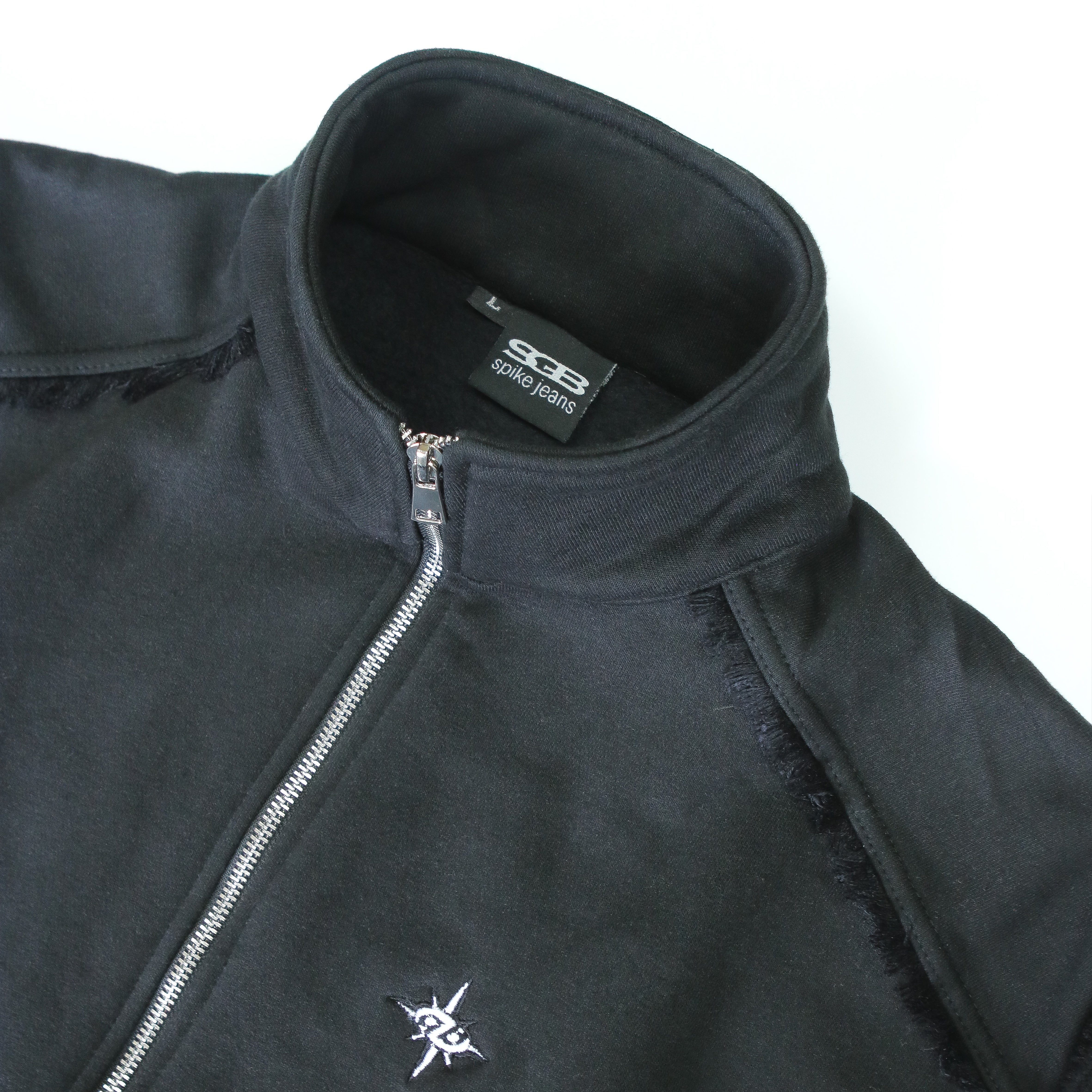STUDDED BLACK TRACK TOP
