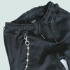 STUDDED BLACK TRACK PANTS
